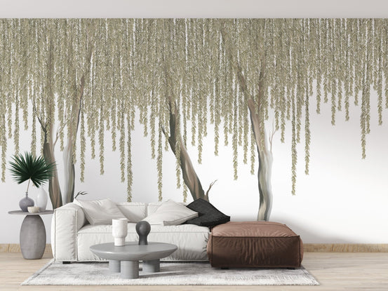 Hanging Flowers Tree Wallpaper Mural A325