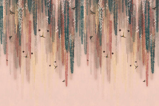 Hanging Wisteria Wallpaper Mural - Giffywalls, C198
