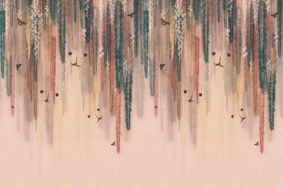Hanging Wisteria Wallpaper Mural - Giffywalls, C198