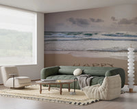 Ocean and beach wallpaper for living room walls