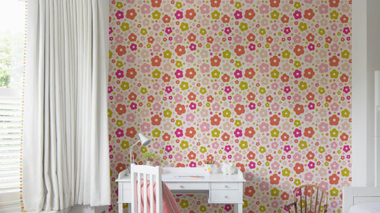 Happy daisies wallpaper with cheerful blooms GD713

