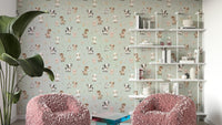 Mint wallpaper featuring cheerful farmtime theme

