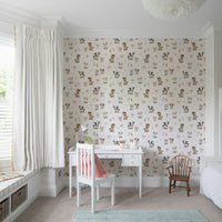 Farmyard wallpaper full of fun and colors

