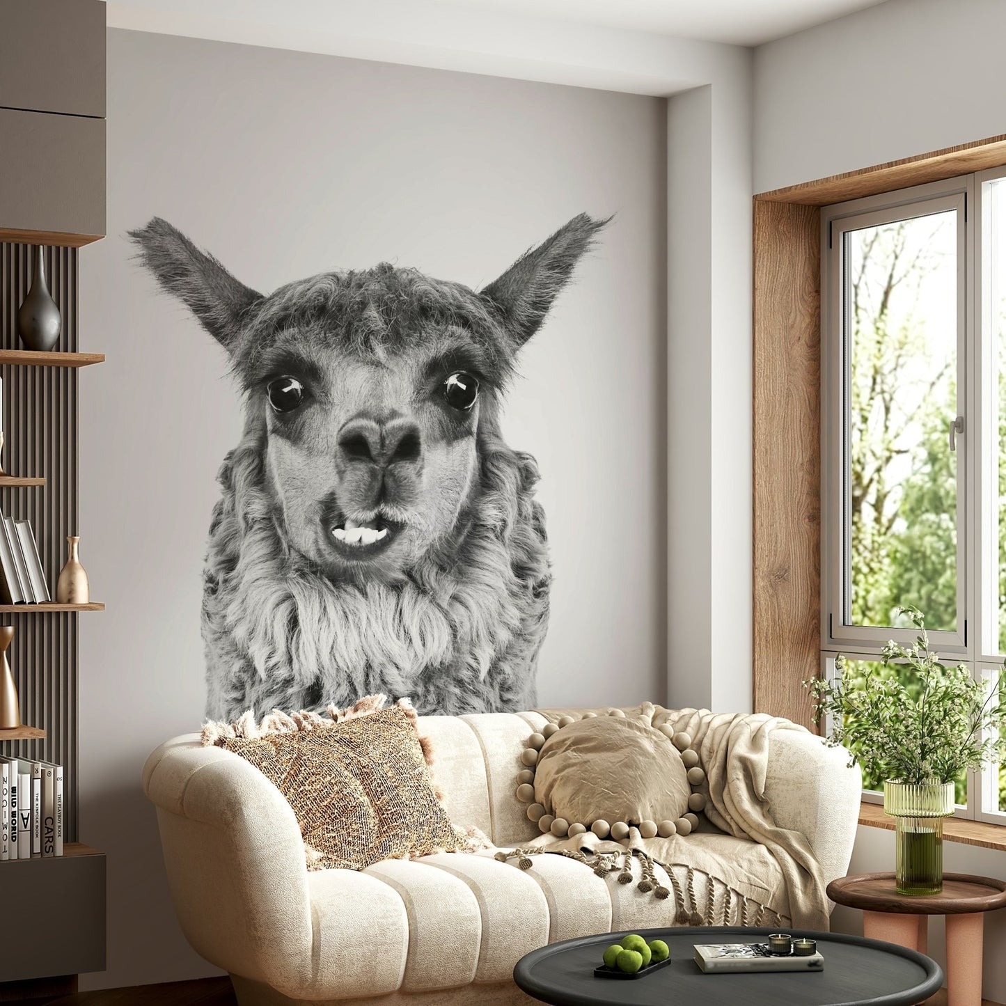 High-resolution image of a llama.

