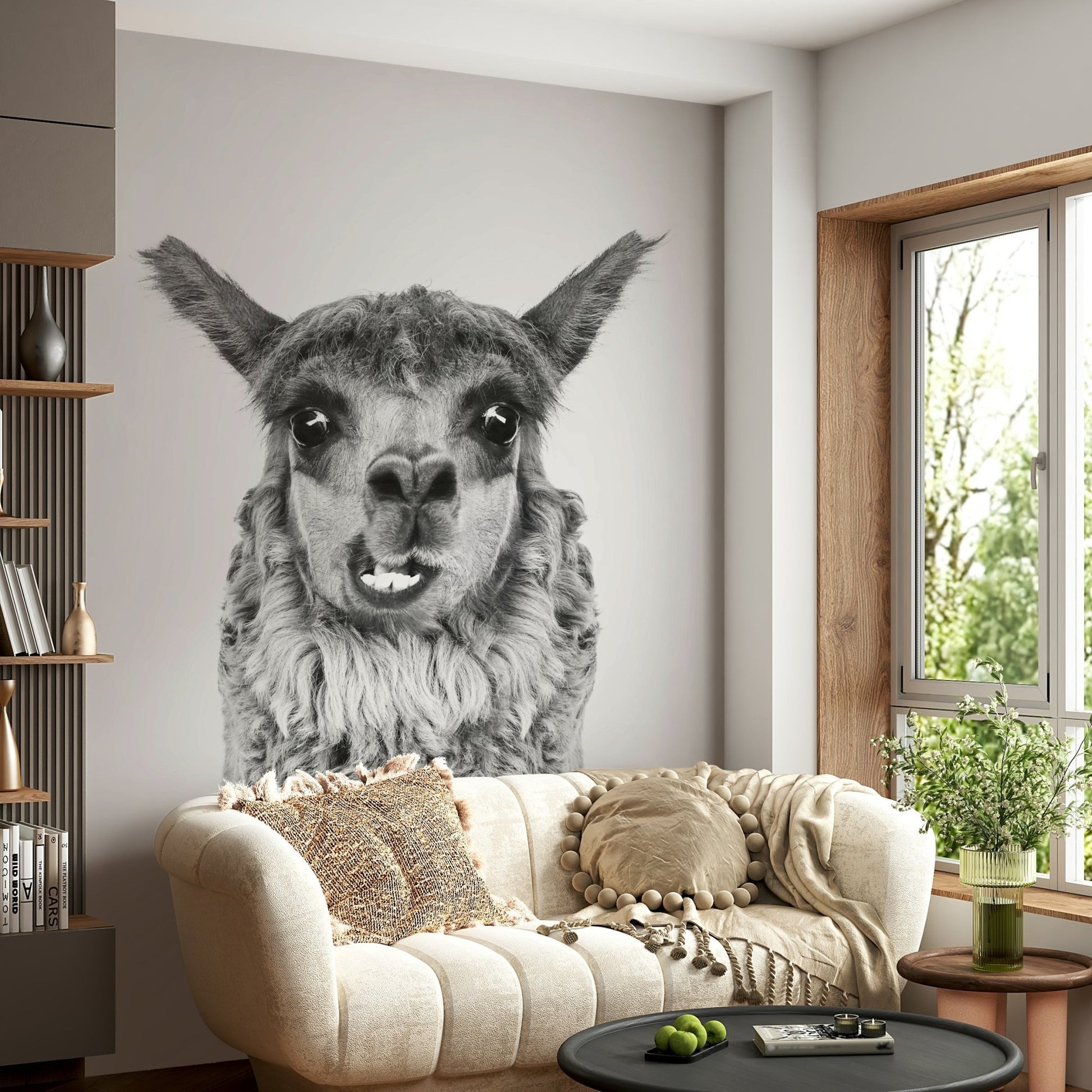 High-resolution image of a llama.

