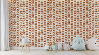 Colorful stripes rainbow wallpaper for kids room

