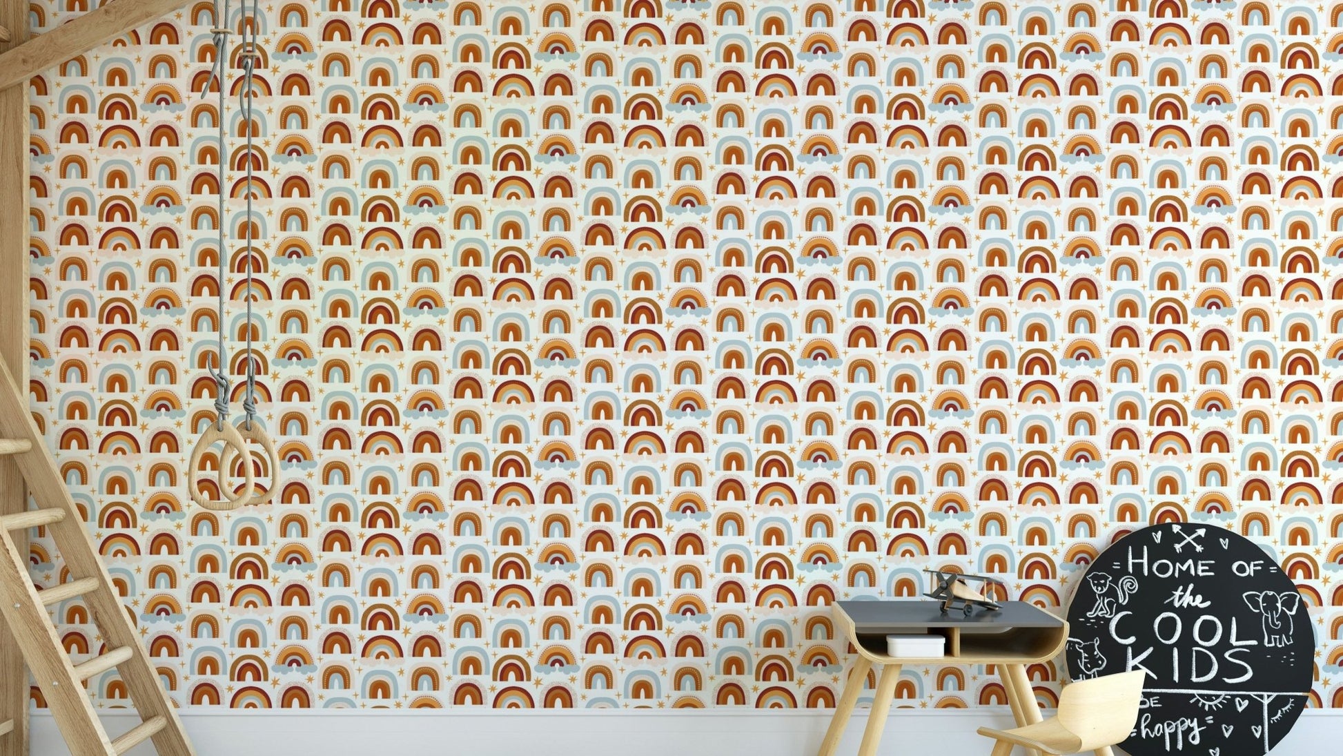 Colorful rainbow hues wallpaper pattern

