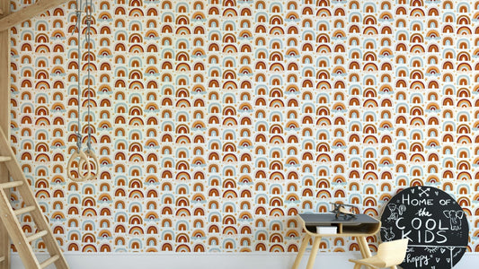 Colorful rainbow hues wallpaper pattern

