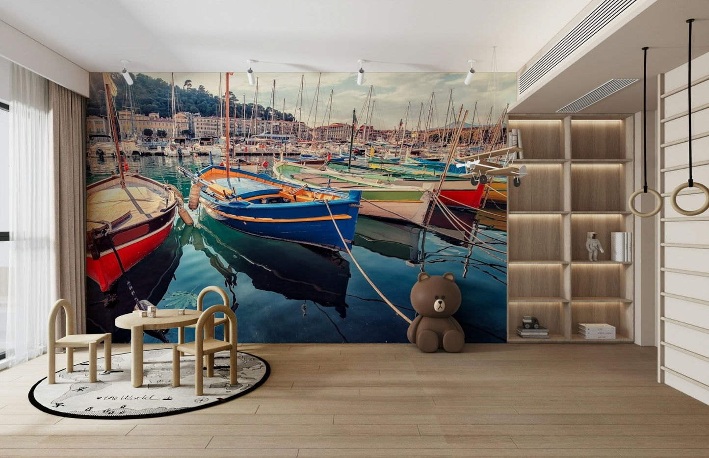 Harbor Hues Wall Mural