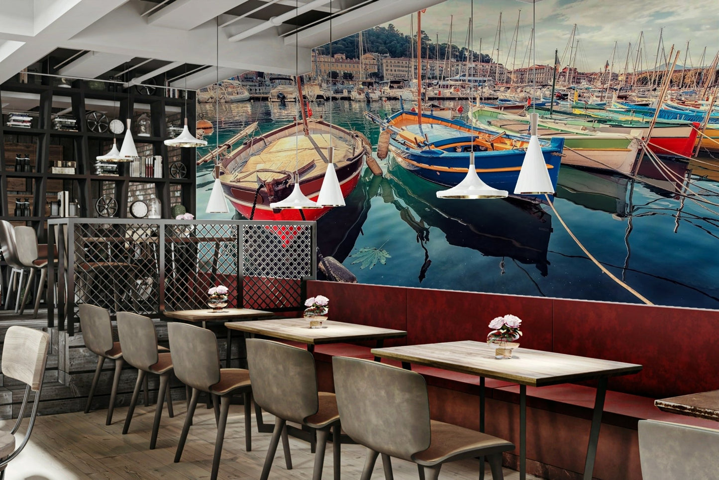 Harbor Hues Wall Mural