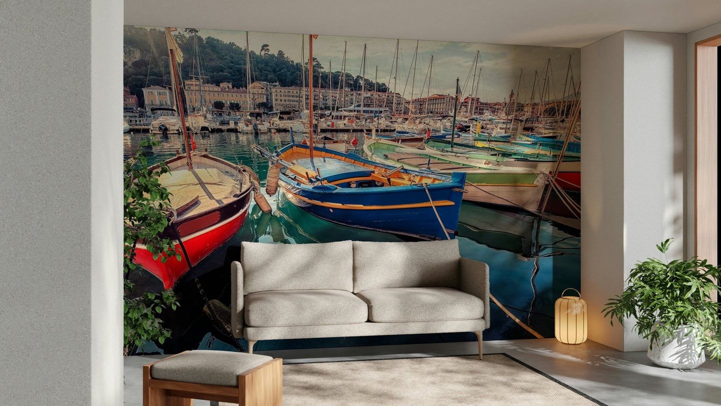 Harbor Hues Wall Mural