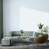 White boho harlequin diamond wall mural

