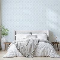 White diamond-shaped boho wall wallpaper

