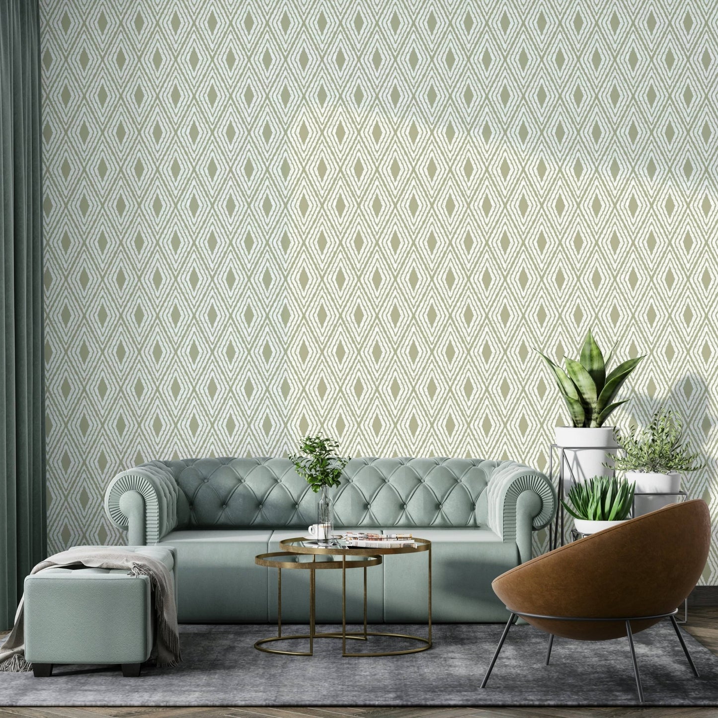 Harlequin geometric design pastel wallpaper

