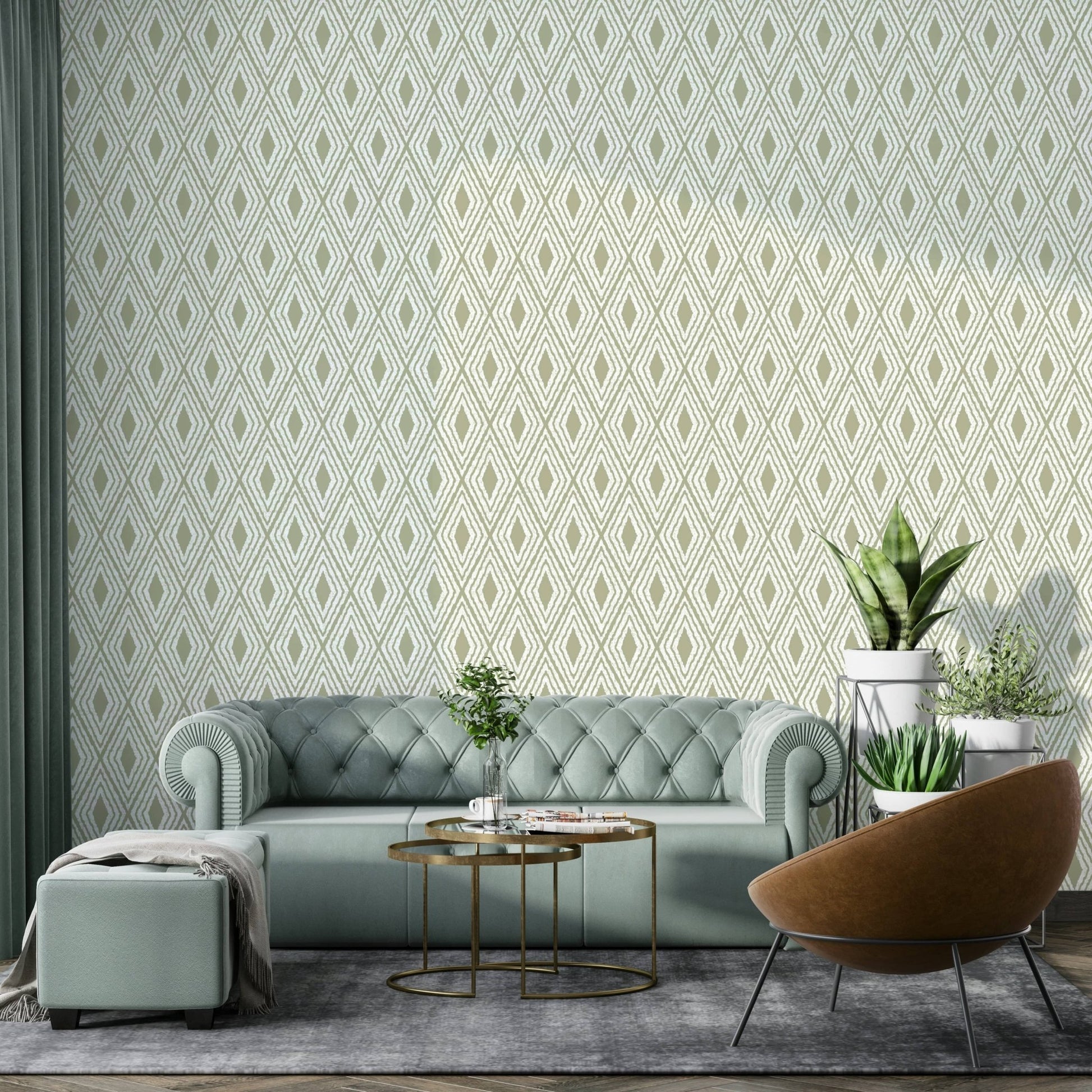 Harlequin geometric design pastel wallpaper

