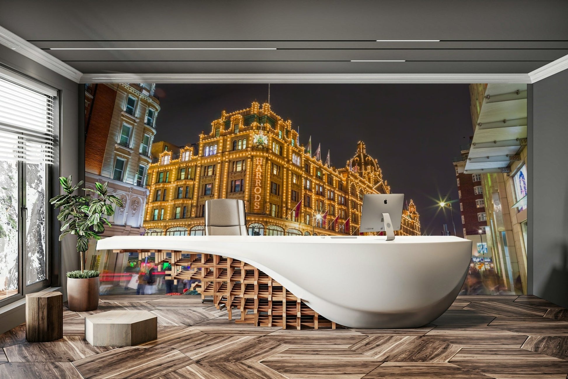 Vibrant London cityscape.

