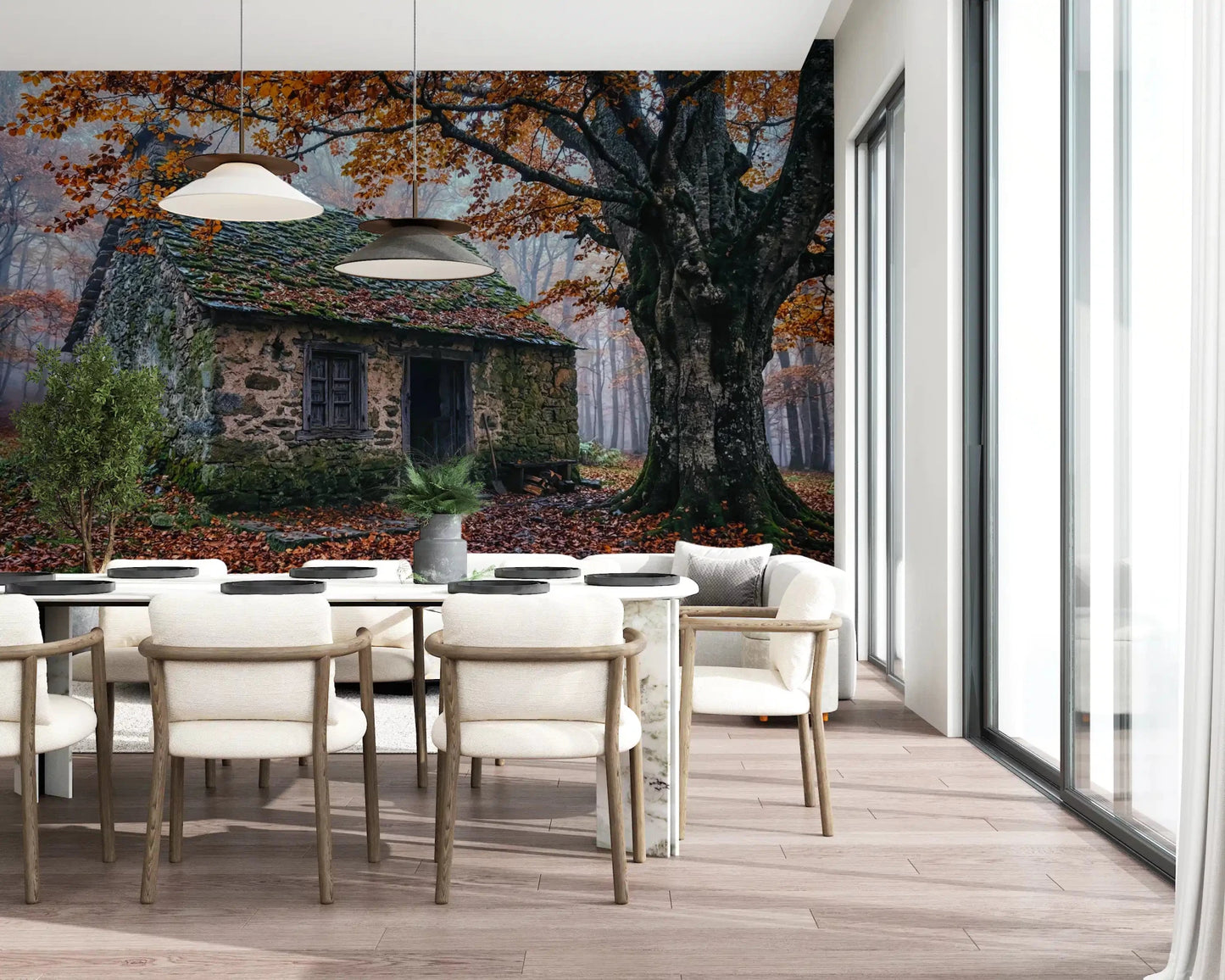 Harvest Hearth Haven Wall Mural
