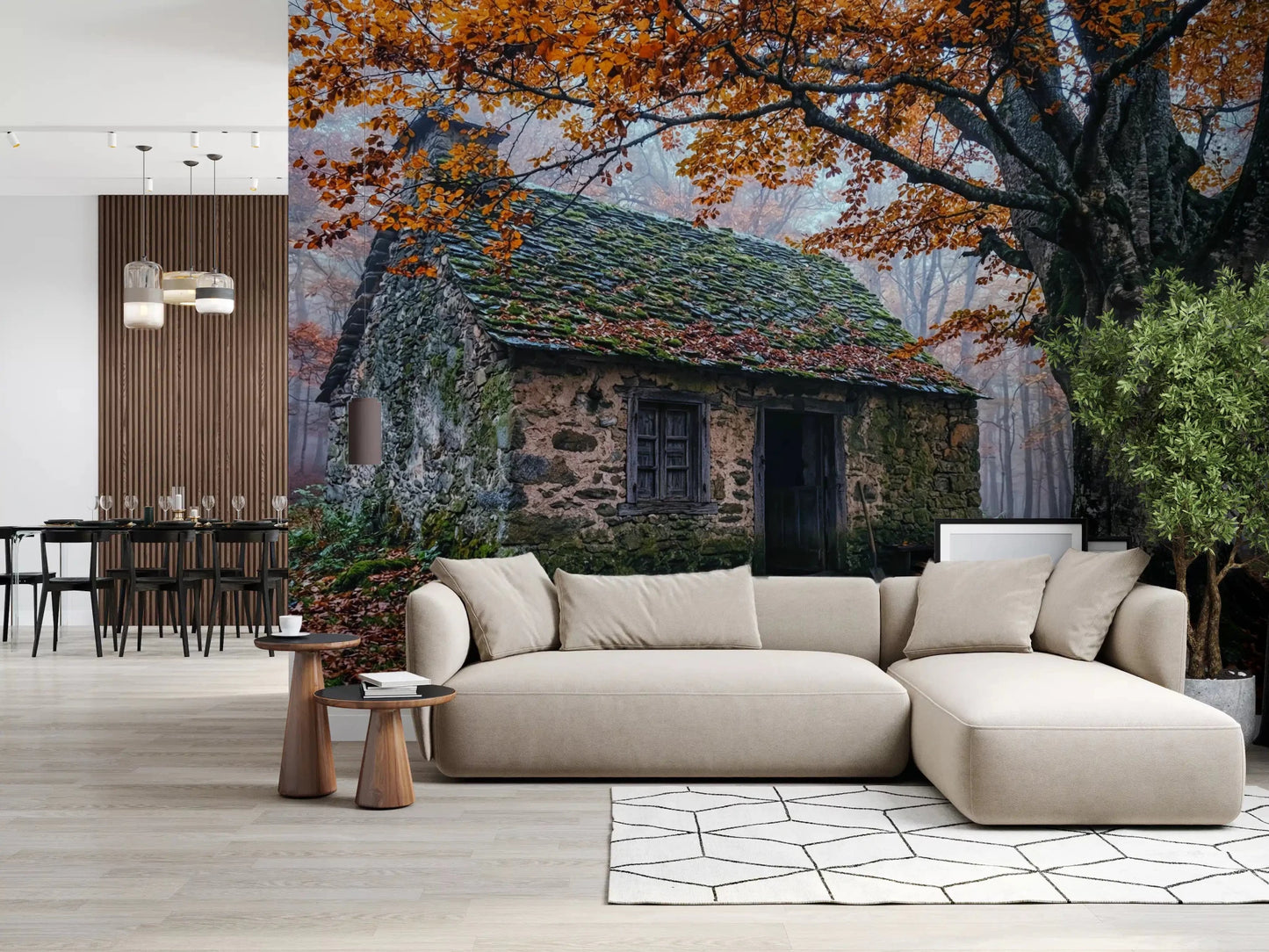 Harvest Hearth Haven Wall Mural