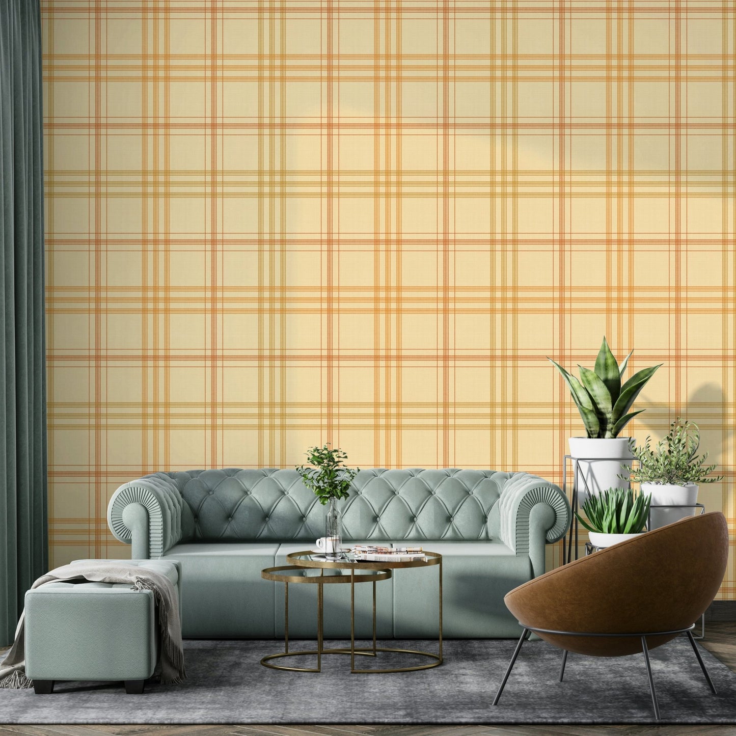 Harvest Plaid Autumnal Wallpaper⁠