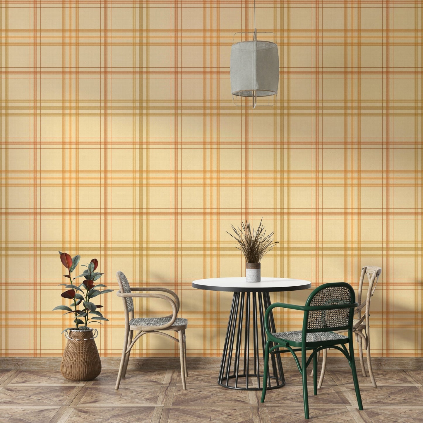 Harvest Plaid Autumnal Wallpaper⁠
