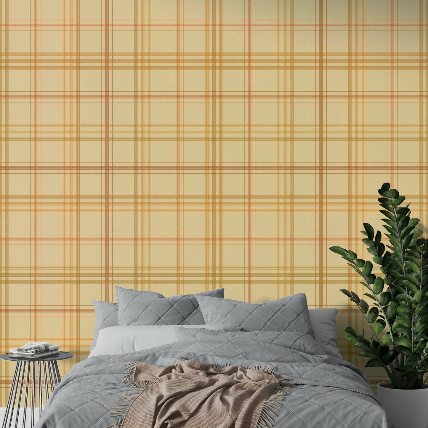Harvest Plaid Autumnal Wallpaper⁠