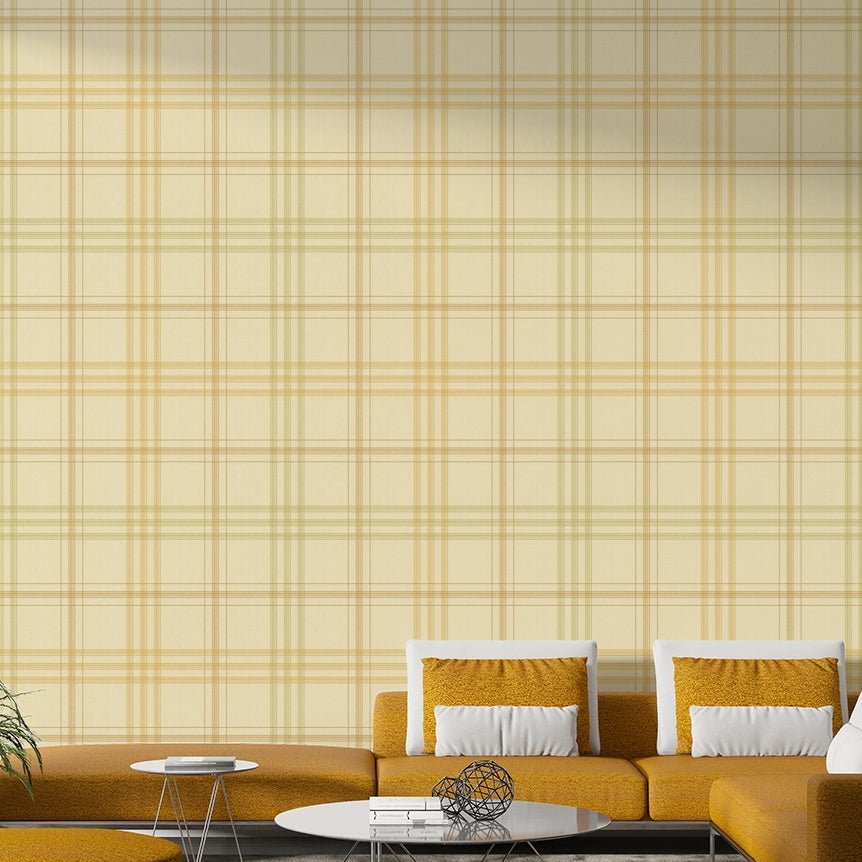 Harvest Plaid Muted Fall Wallpaper⁠