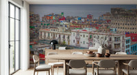 Historic buildings and rooftops of Havana Skyline Charm Wall Mural.