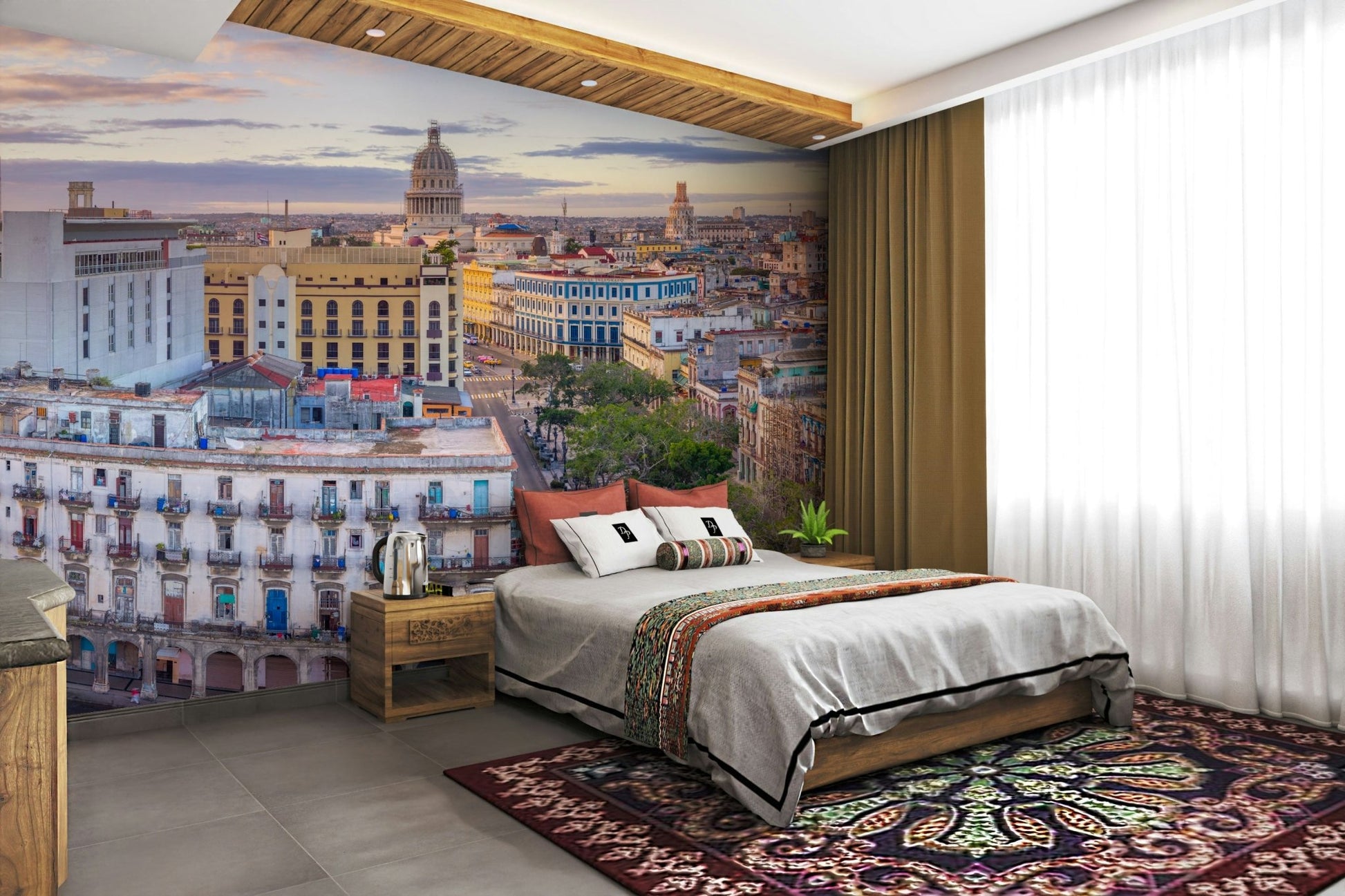 Havana’s Aerial Beauty Wall Mural
