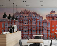 Ornate palace window patterns on a durable Hawa Mahal Walls Wall Mural.