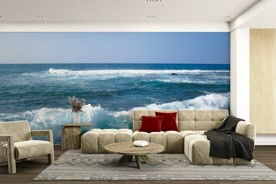 Hawaii rocky beach wall mural, GD2360