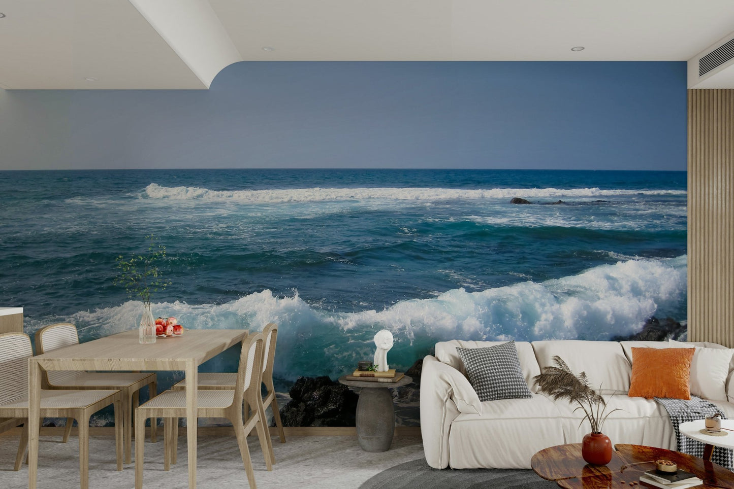 Seaside cliff wallpaper mural

