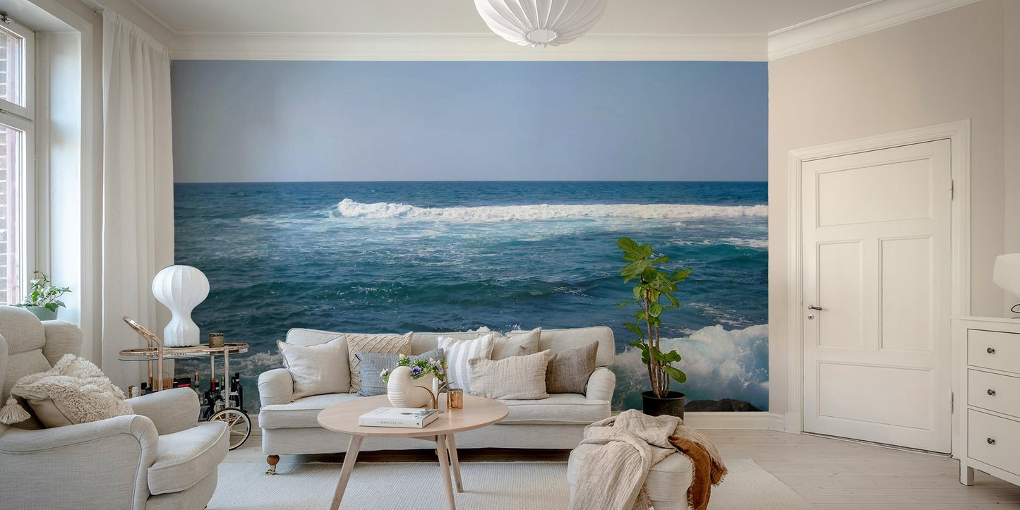 Rugged tropical shoreline wall art

