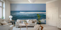 Rugged tropical shoreline wall art

