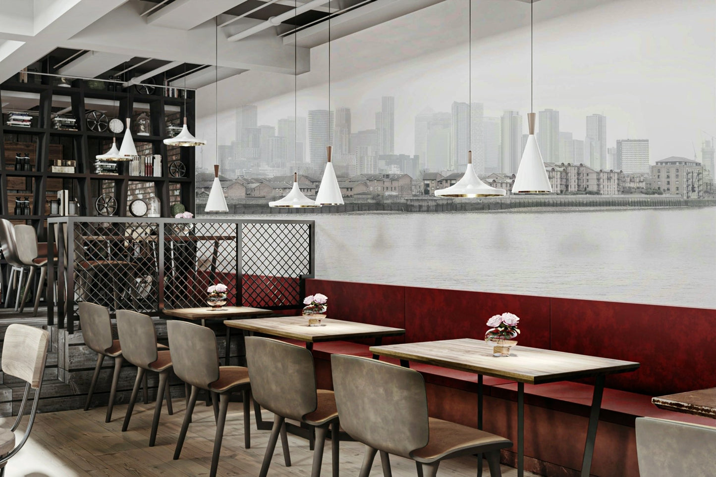 Subtle urban mist mural GD3151

