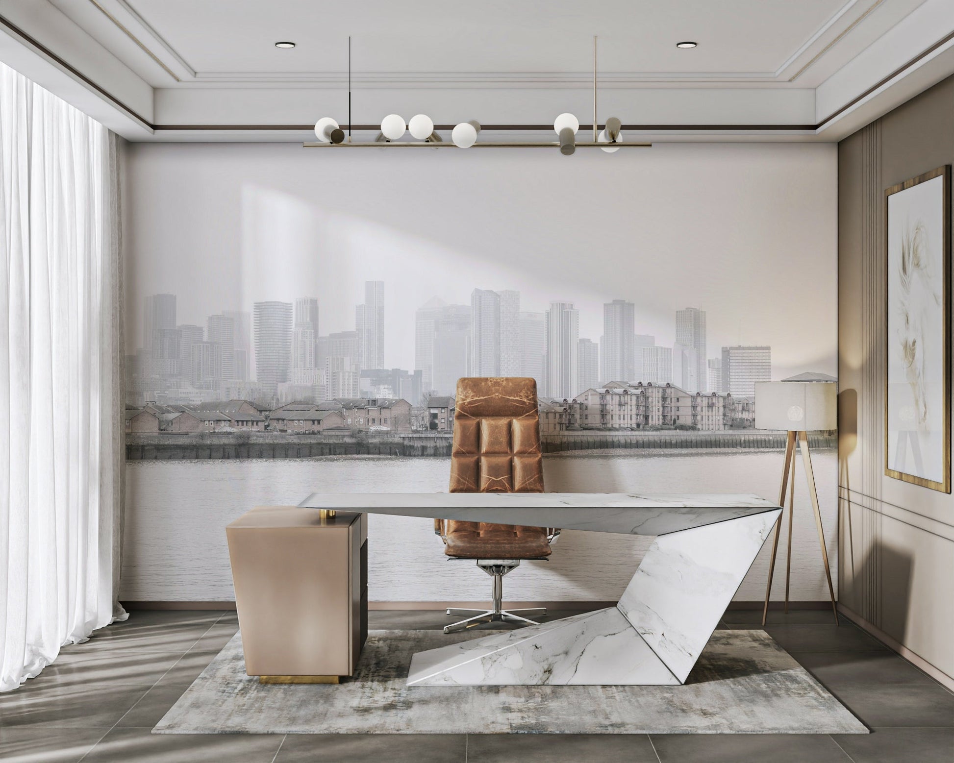 Picture of Hazy City Wall Mural GD3151

