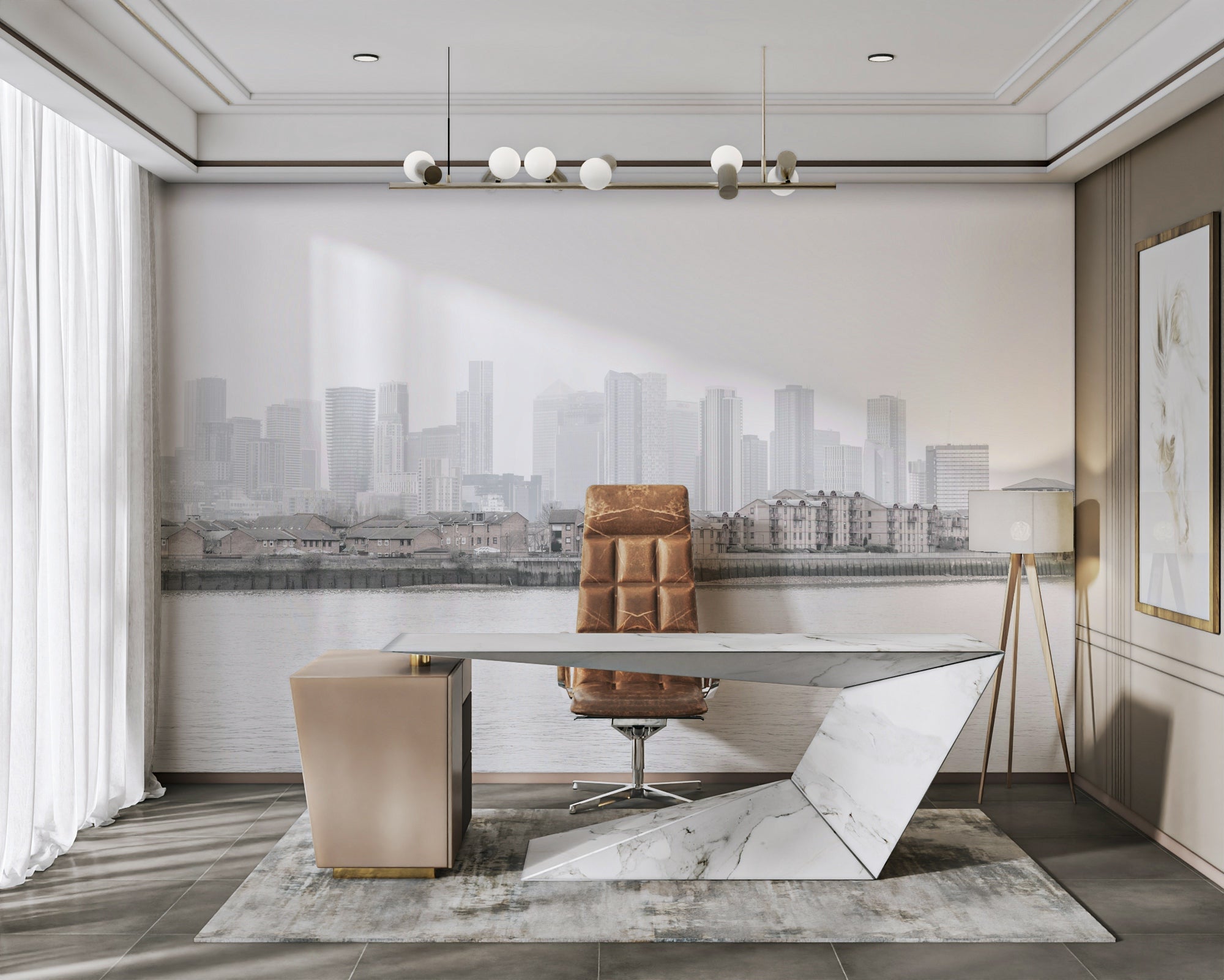 Picture of Hazy City Wall Mural GD3151

