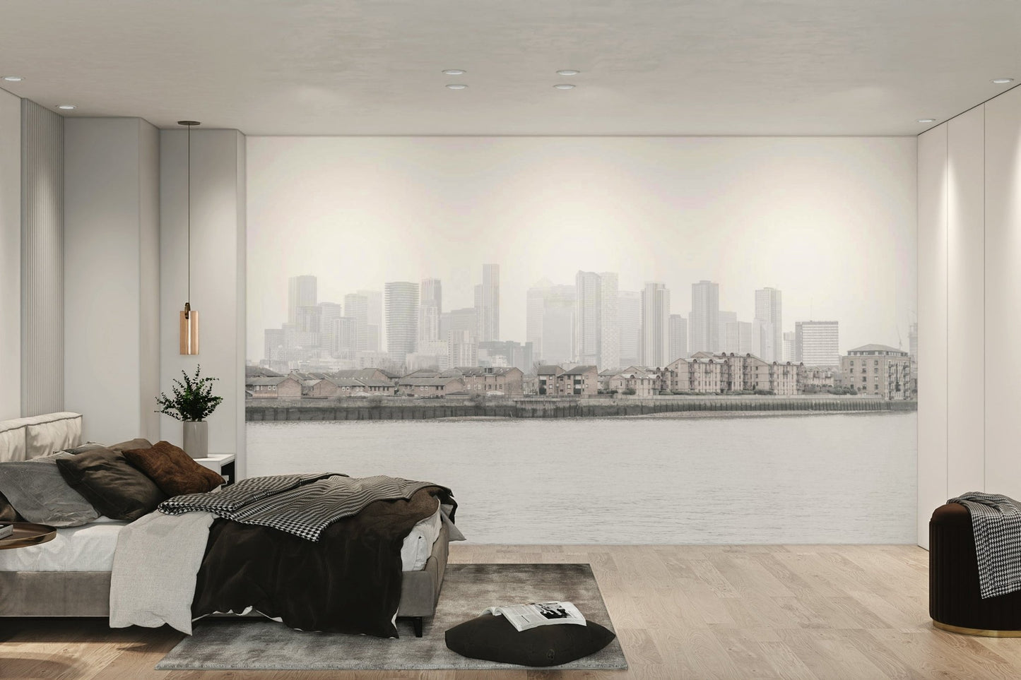 Soft focus city scene wallpaper GD3151

