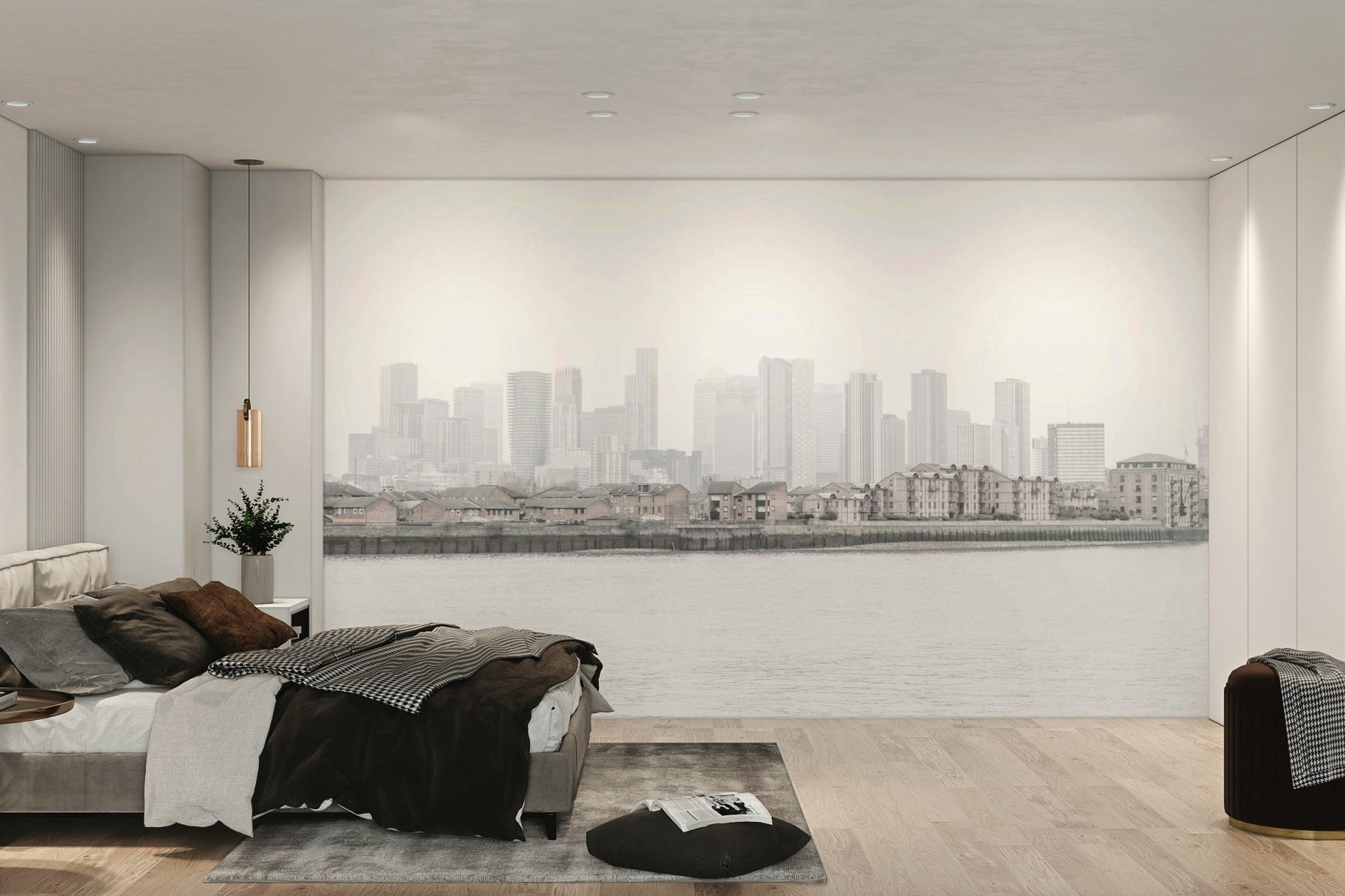 Soft focus city scene wallpaper GD3151

