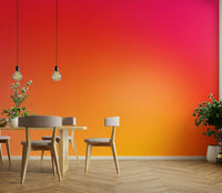 Vibrant Gradient Wall Mural in Hot Pink and Orange, GD1511