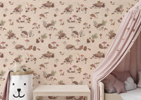 Gender-neutral forest animal wallpaper
 KB99