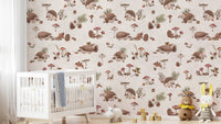 Gender-neutral forest animal wallpaper
 KB102
