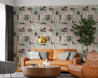 Heirloom Floral Patchwork Muted Wallpaper⁠