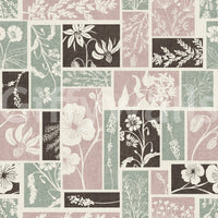 Heirloom Floral Patchwork Muted Wallpaper⁠