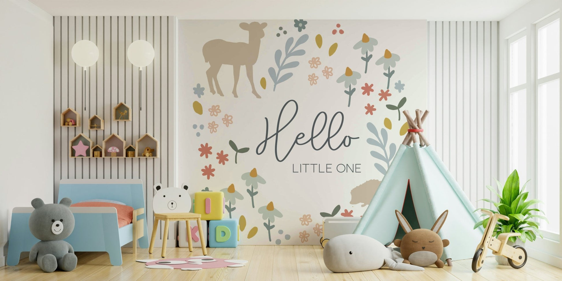 Enchanting Woodland Wall Mural for Children's Room, GD1796