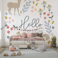 Woodland Animal Characters Wall Mural for Nursery, GD1796