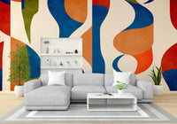 Wall covering inspired by Scandinavian design.

