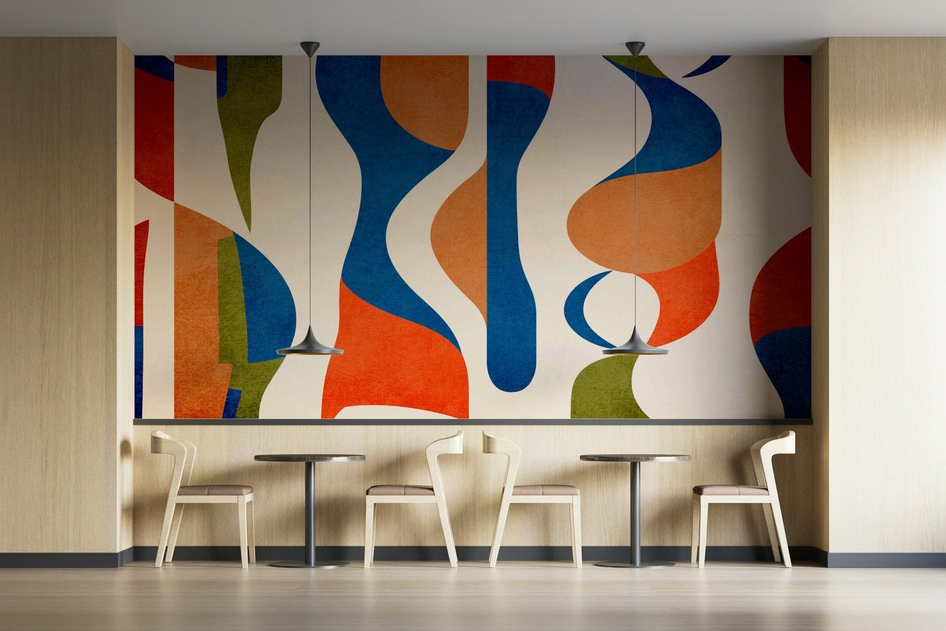 Minimalist and clean architectural lines.

