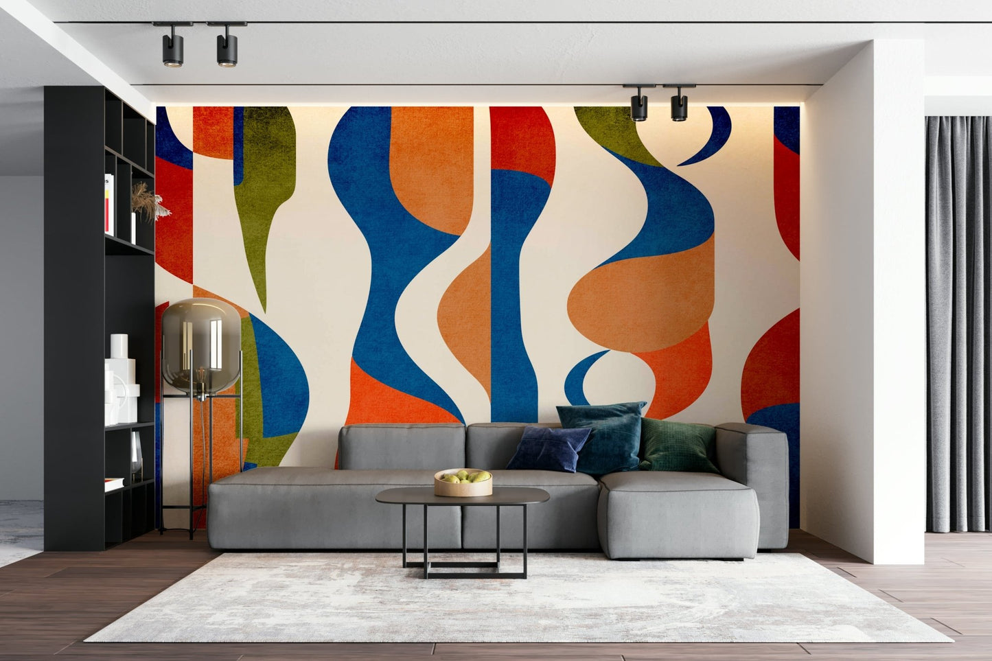 Ideal for a living room, study, or contemporary office.

