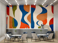 Cool color palette with whites, grays, and subtle blues.

