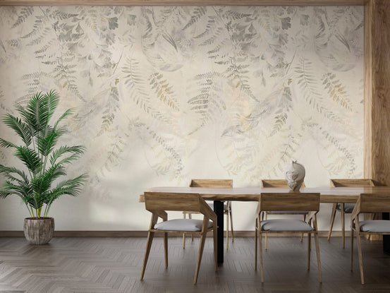 Botanical herbarium mural design C515
